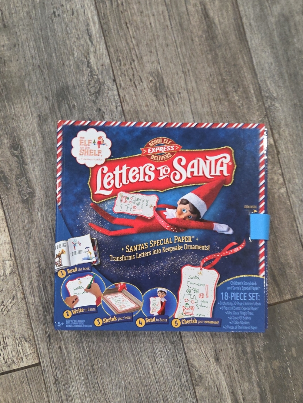 Letters to Santa Kids Activity Set - Blue - Elf on the Shelf
